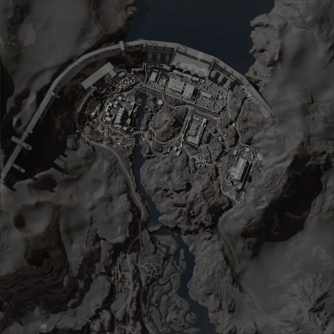Карта Zero Dam с указанием точек спавна жетонов для ежедневного фарма