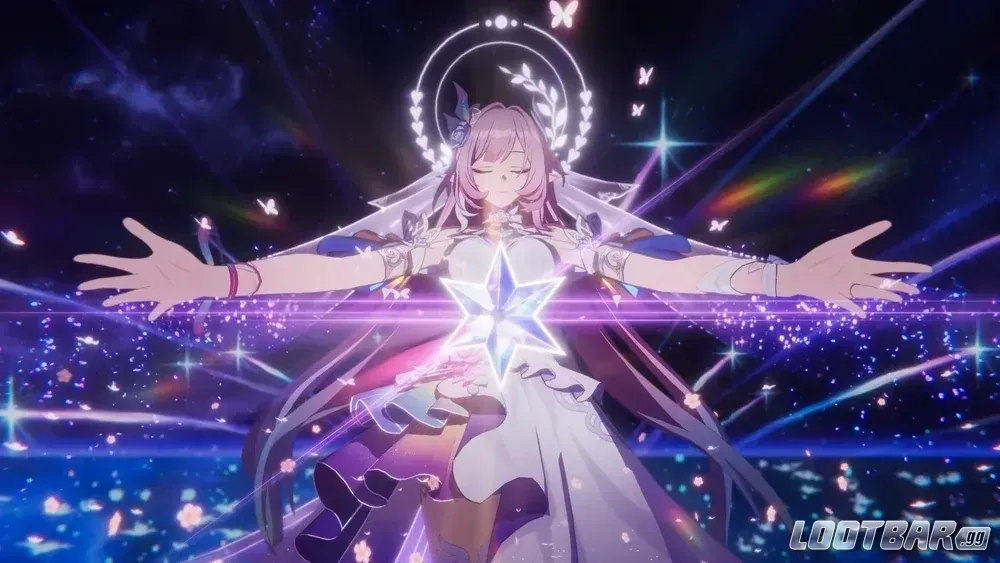 Cyrene's signature light cone This Love Forever with stat details