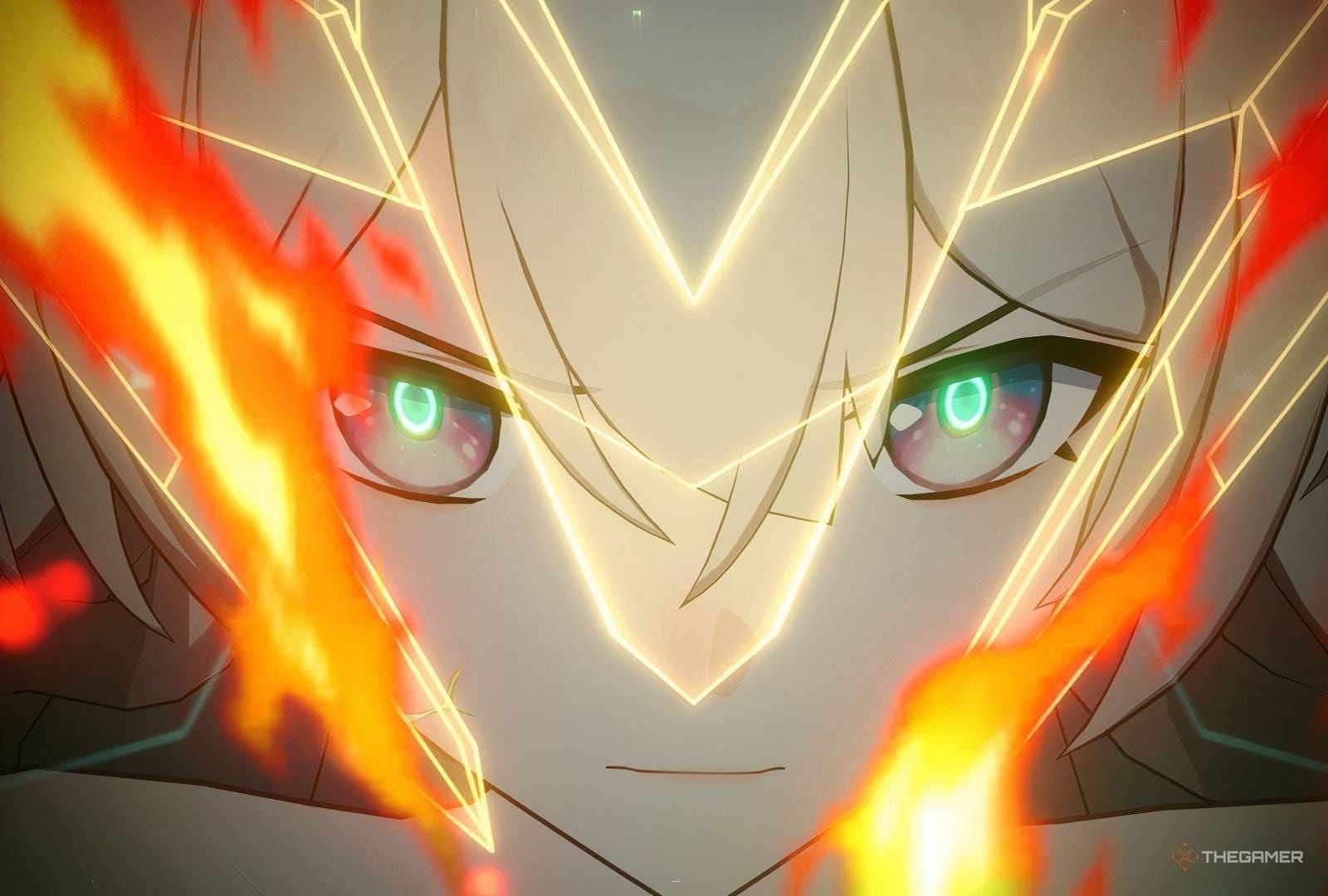 Firefly in her ultimate enhanced combat state showing transformation effects and power boost in Honkai Star Rail
