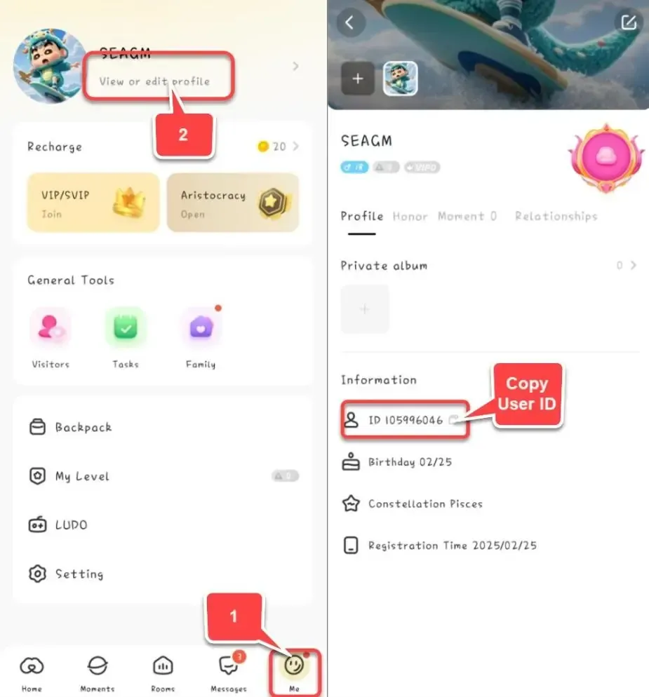 Пошаговый процесс пополнения монет SUGO на BitTopup