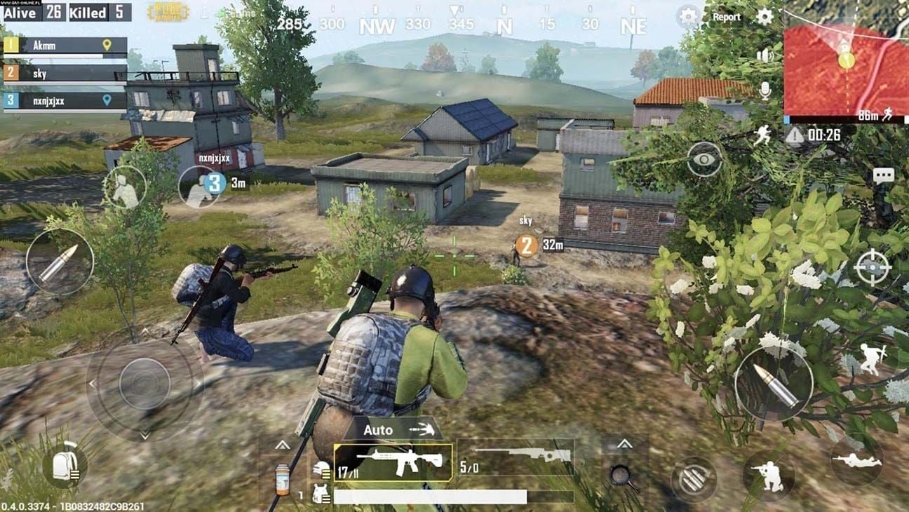 Professional PUBG Mobile competitive gameplay with optimized frame rate settings
