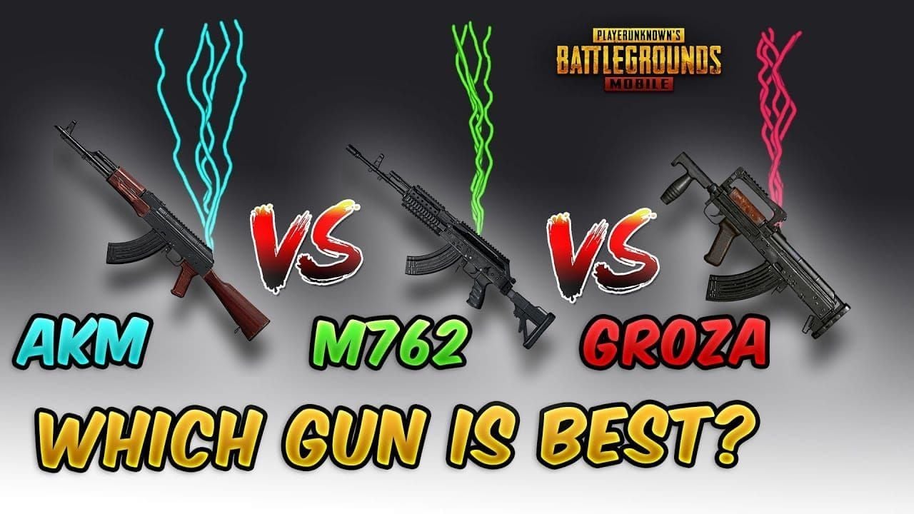 Витрина лучших штурмовых винтовок PUBG Mobile: M416, Groza и AKM