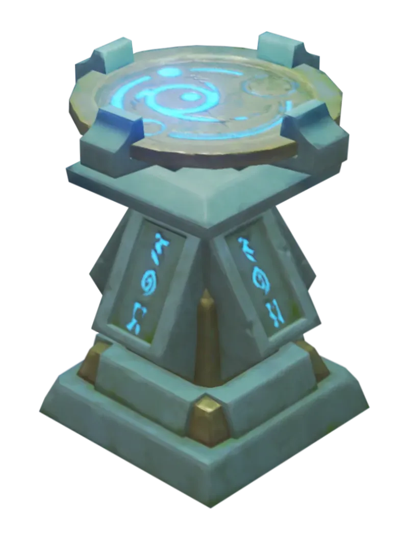 Genshin Impact Alchemy Table with Artifact Strongbox Mystic Offering screen