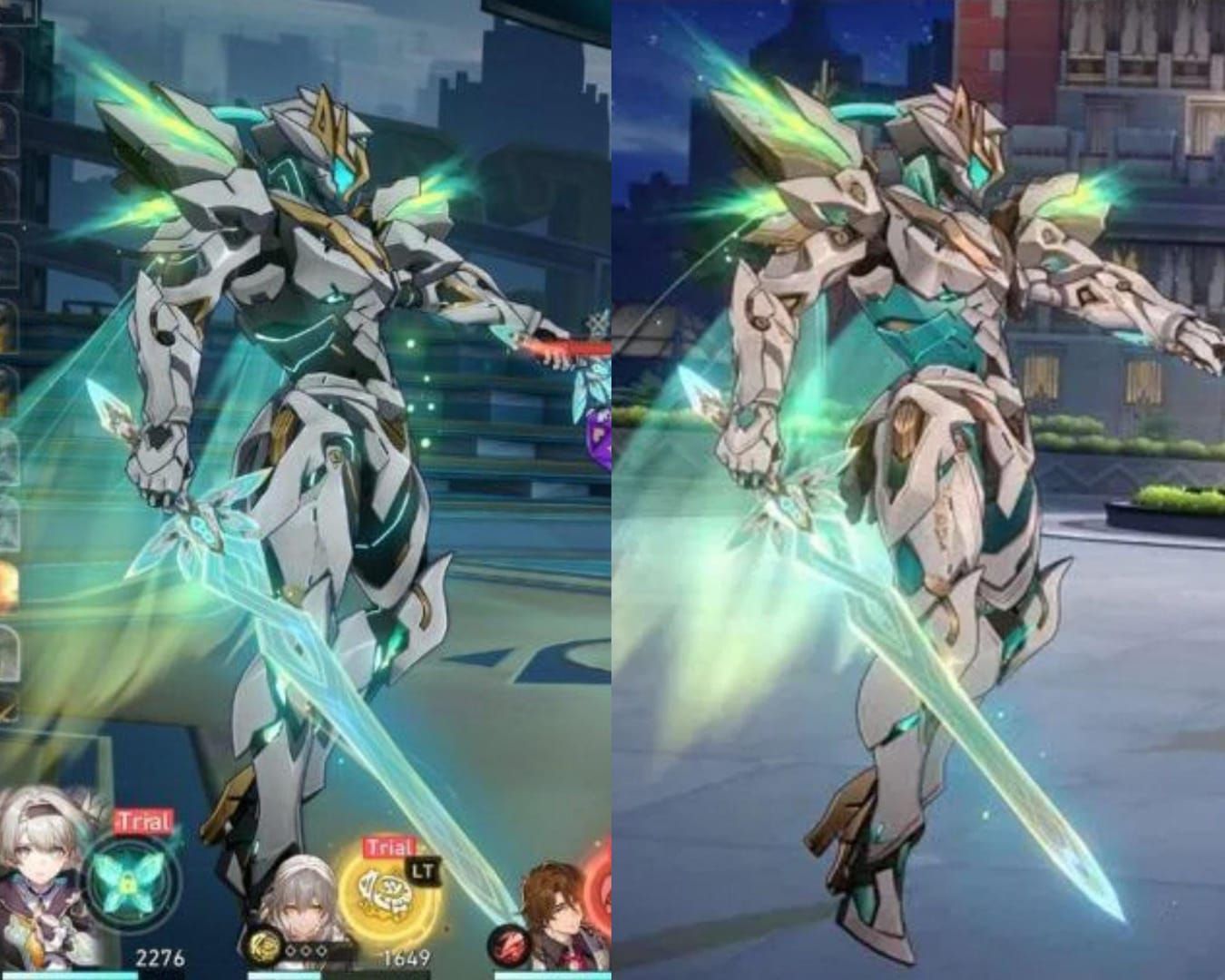 Comparison of Honkai: Star Rail collab skins versus standard Fortnite cosmetics