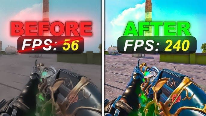 Blood Strike FPS comparison at high vs low resolution