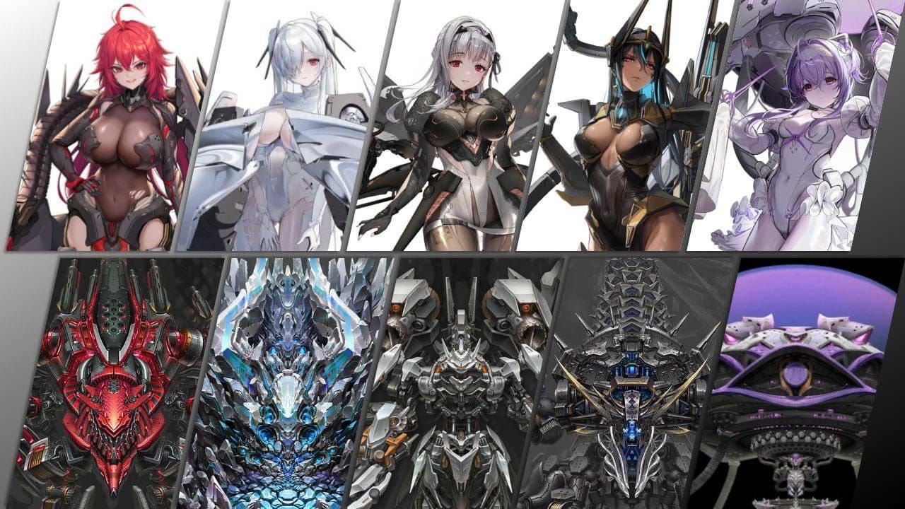 Comparison of Heretic characters Modernia, Nihilister, Cinderella in Goddess of Victory NIKKE