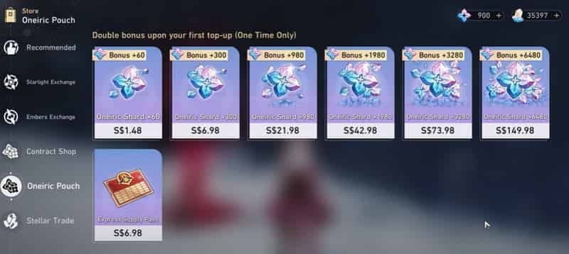 Step-by-step guide screenshot for topping up Honkai: Star Rail via BitTopup