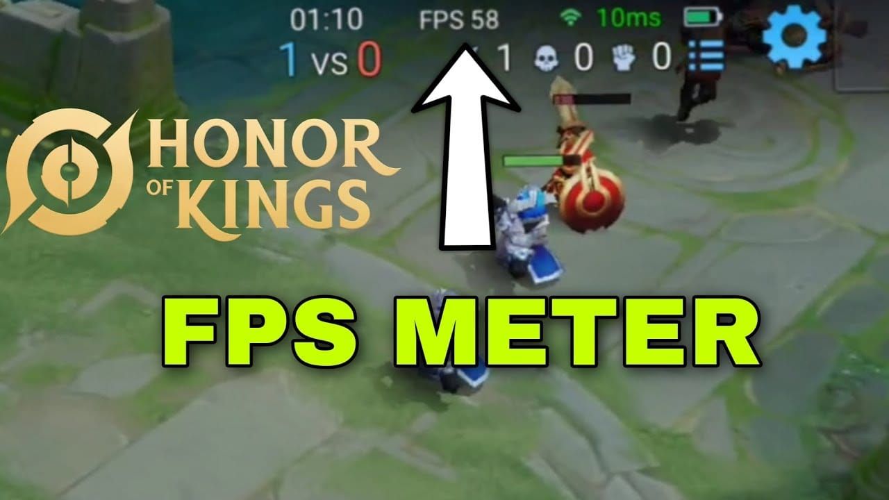 Внутриигровой счетчик 120 FPS в Honor of Kings