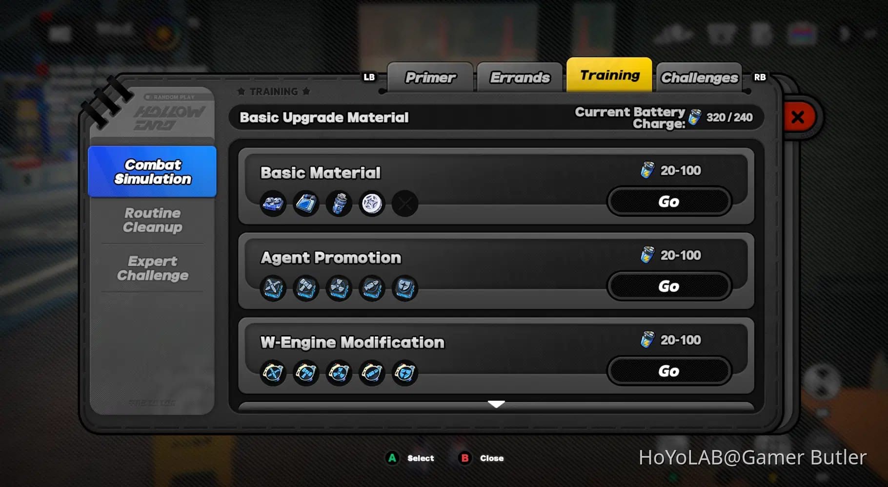 Zenless Zone Zero stamina bar and management interface