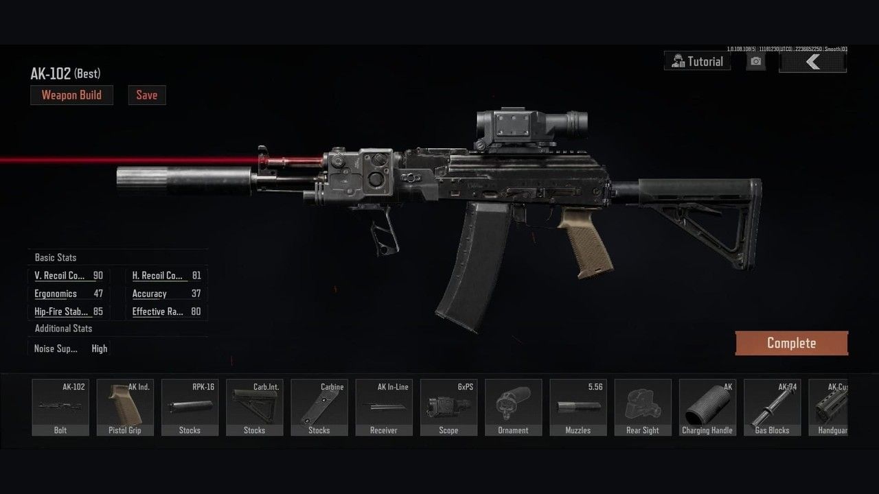 Arena Breakout AK-102 budget assault rifle build in the gunsmith