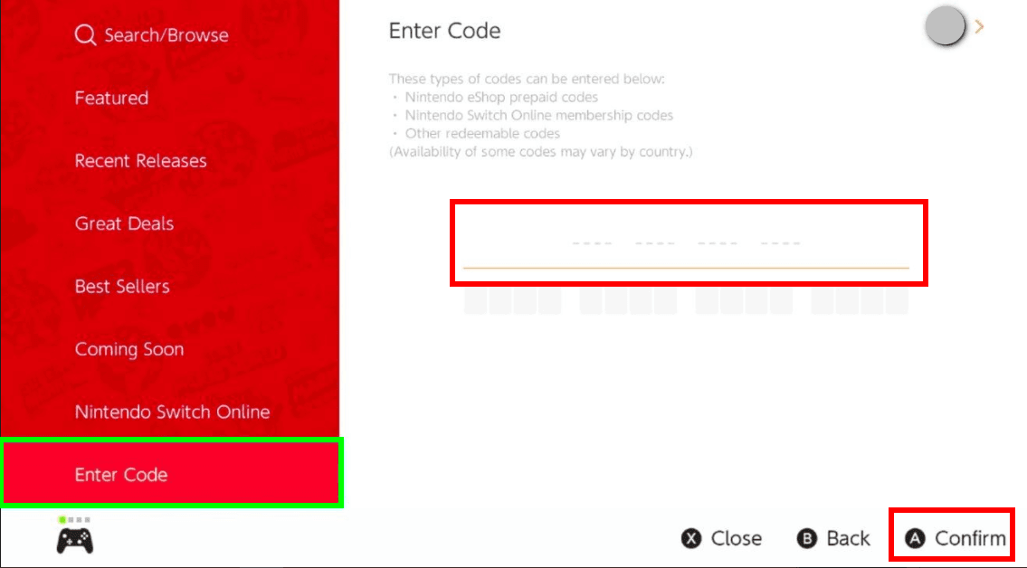 Как активировать код бразильского Nintendo eShop на консоли Switch