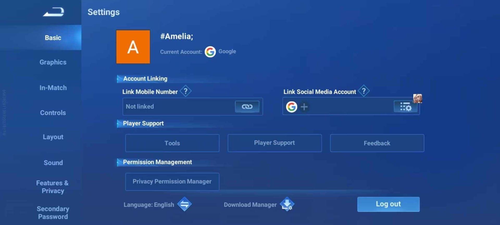 Honor of Kings settings menu with Account Details tab open for reward history check