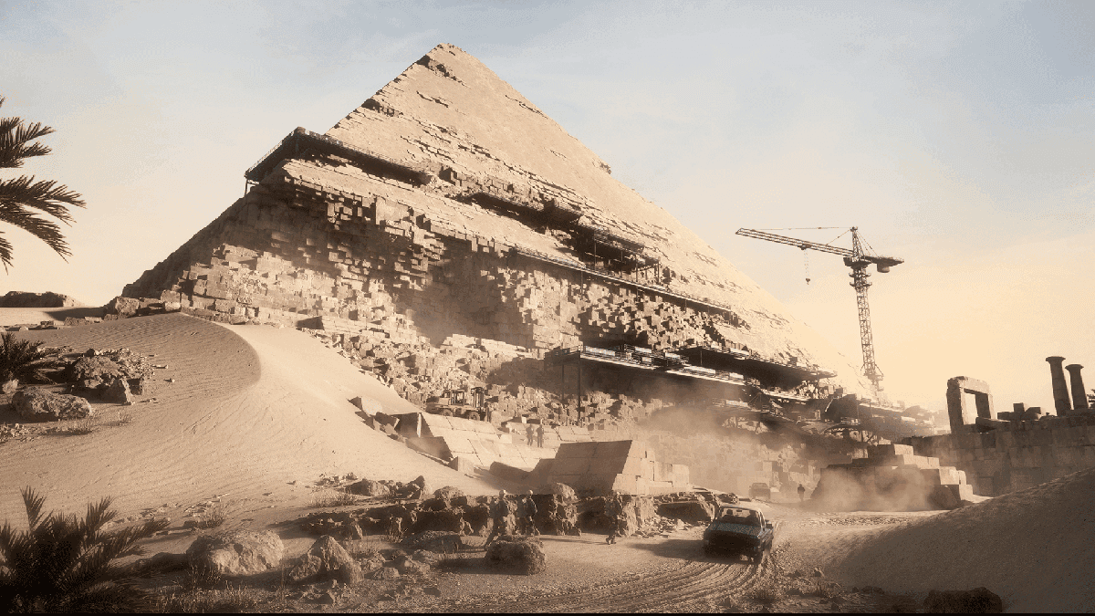 Delta Force Season 7 Monument map showing Egyptian desert terrain