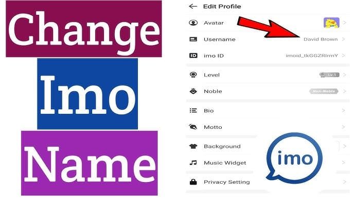 Экран профиля IMO с числовым форматом ID пользователя