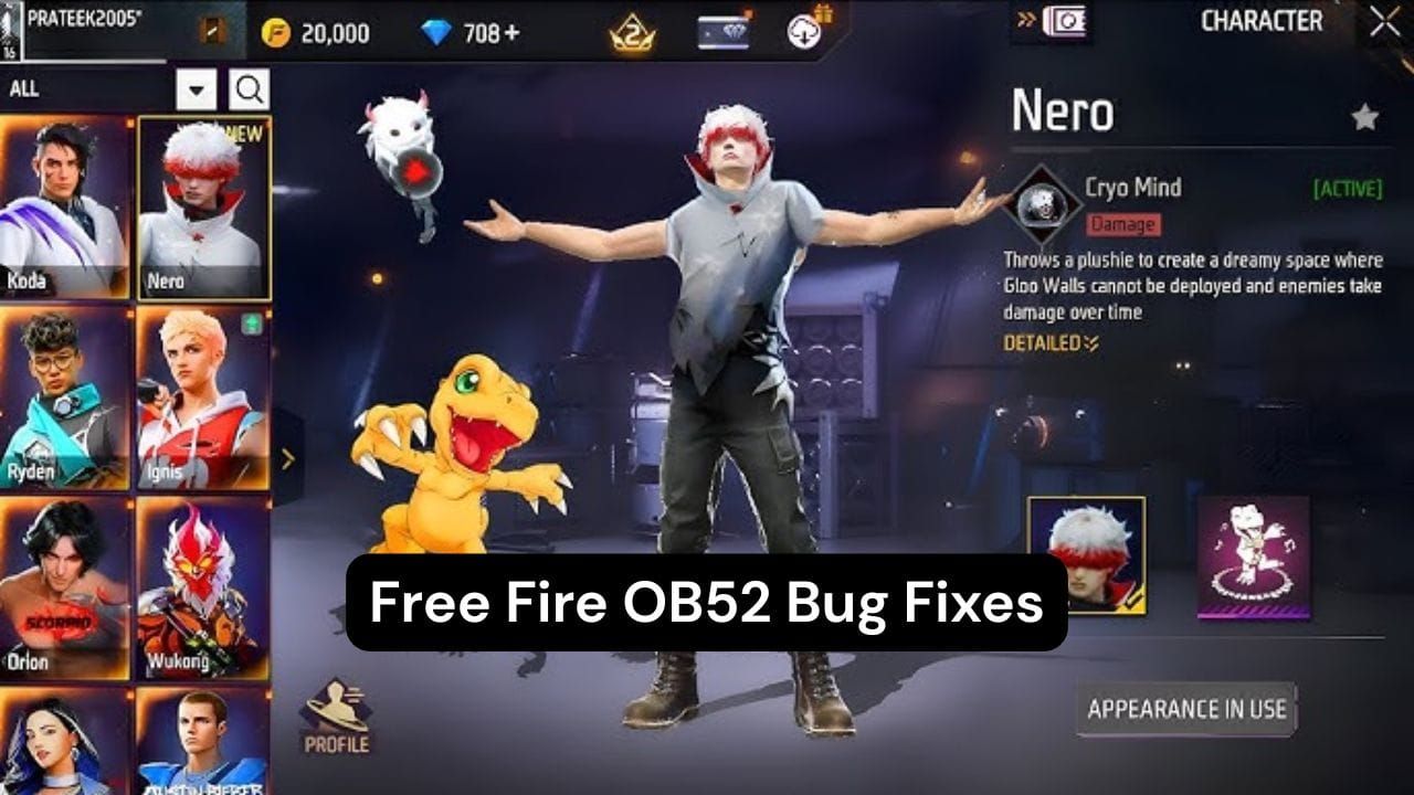 Приоритетные уровни сохранения алмазов Free Fire OB52 для JJK и оружия