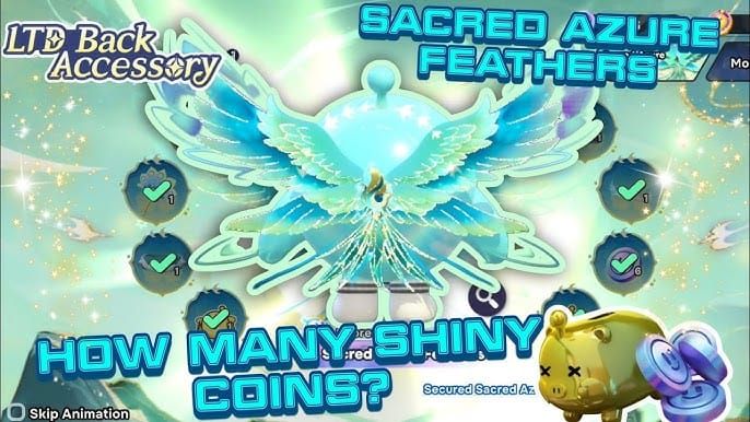 Eggy Party Sacred Azure Feathers limited cosmetic equipment