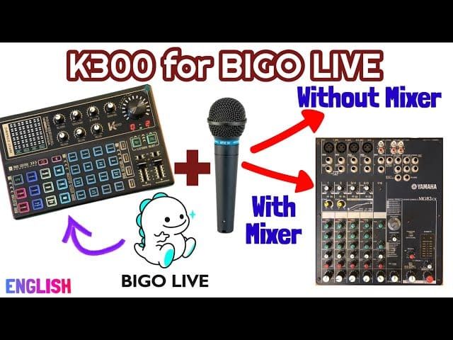 Скриншот панели управления стримера Bigo Live, активирующего очередь микрофона с помощью переключателя и настроек
