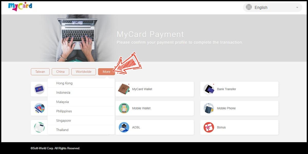 Сравнение времени обработки способов оплаты пополнения MyCard TW