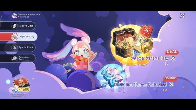 Экран события входа «Праздничные подарки» в Honkai: Star Rail с ежедневными наградами в виде Особых звездных пропусков