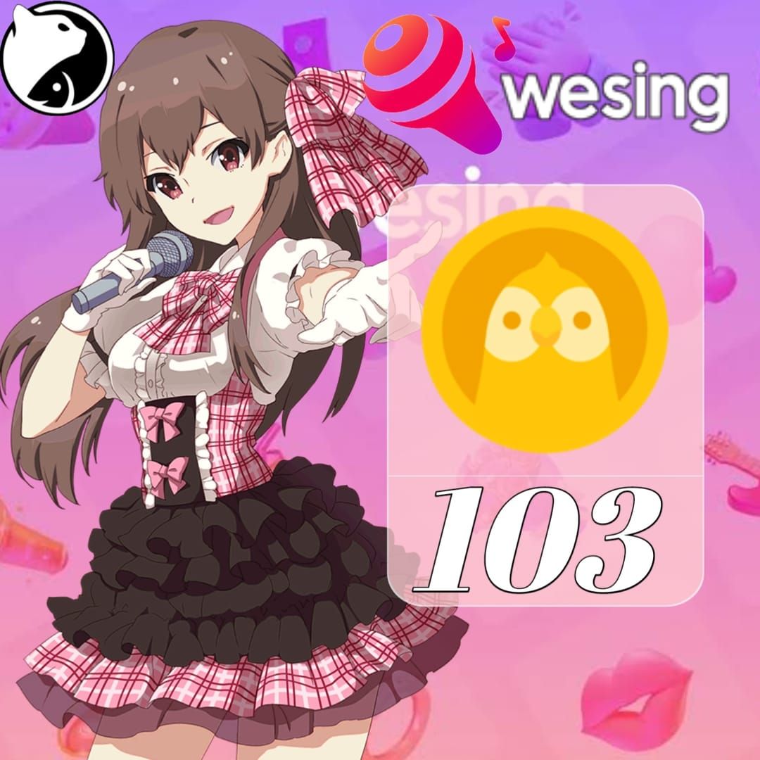 Экран профиля приложения WeSing, показывающий Player ID для пополнения Kcoin