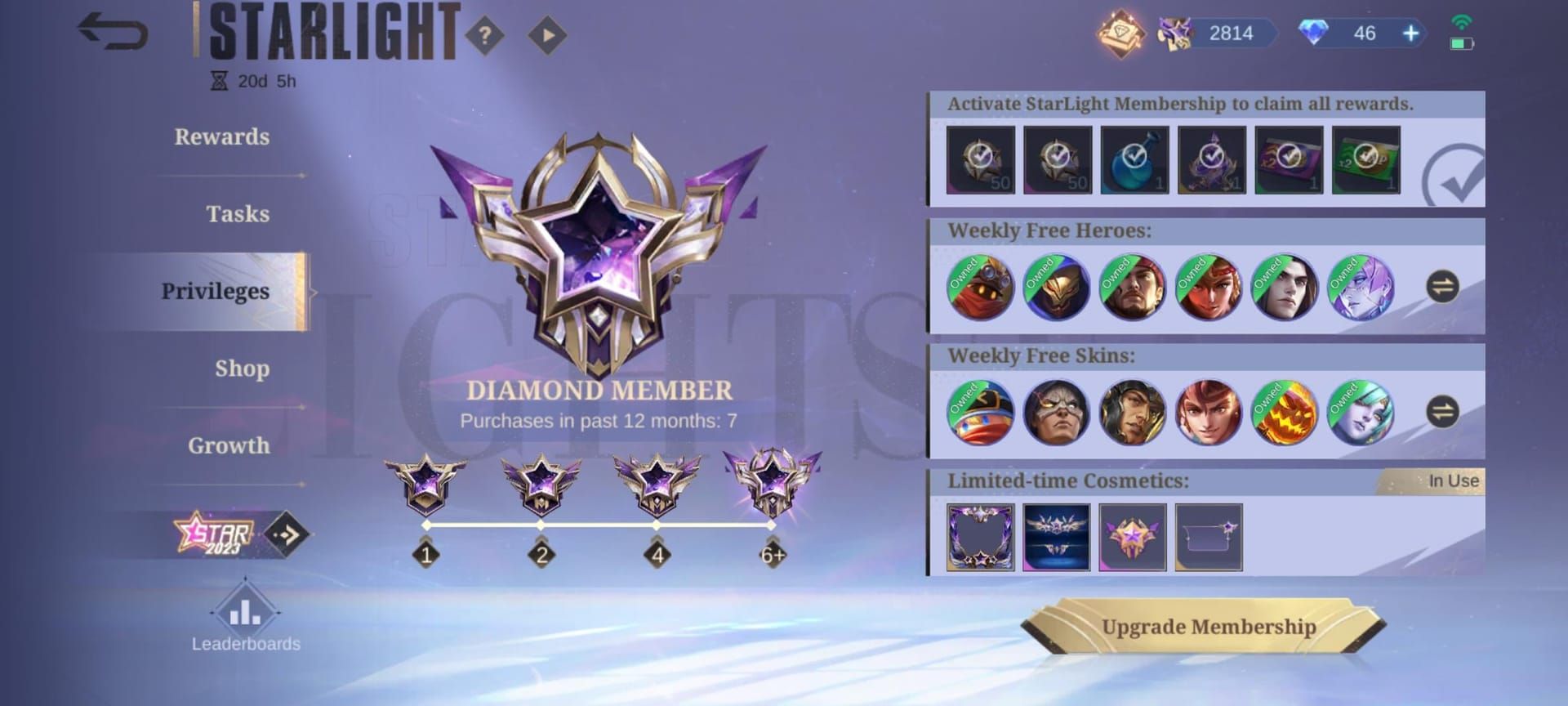 StarLight Standard vs Premium rewards comparison Mobile Legends Bang Bang