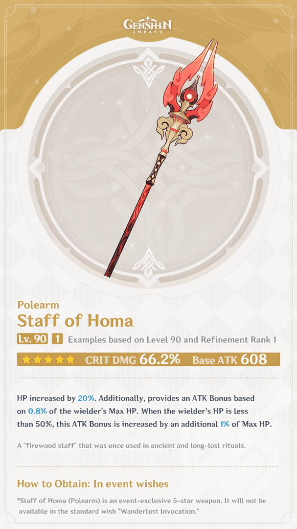 Genshin 6.0 Weapon Banner Traps: Skip Vortex, Grab S-Tier Homa