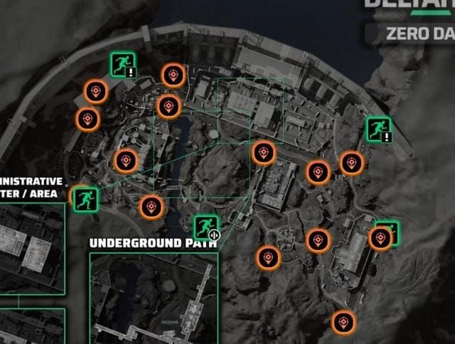 Delta Force map showing Spawn Beacon placement mistakes