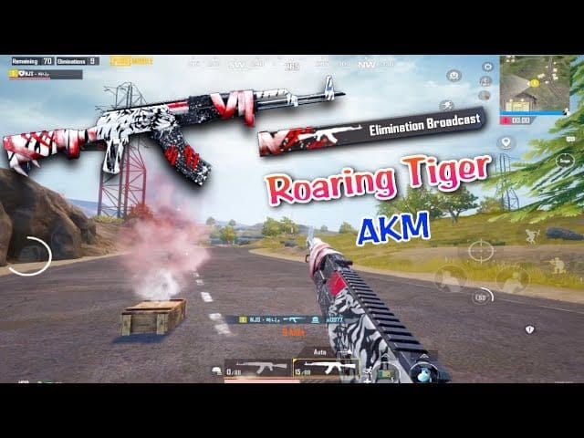 Мифический скин оружия AKM «Рычащий тигр» в PUBG Mobile