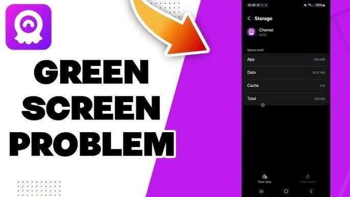 Chamet Green Screen Setup: Hide Messy Rooms 720p, 40-60% Boost