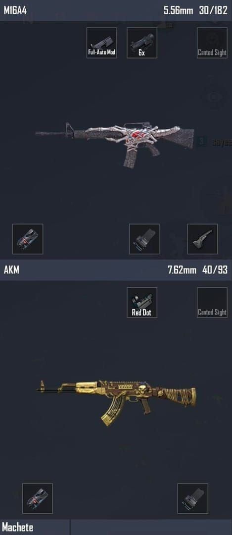 PUBG Mobile recommended M416 and Mini14 hybrid loadout guide
