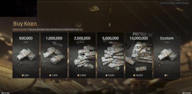 Интерфейс внутриигровой валюты Arena Breakout с таймерами истечения временных облигаций