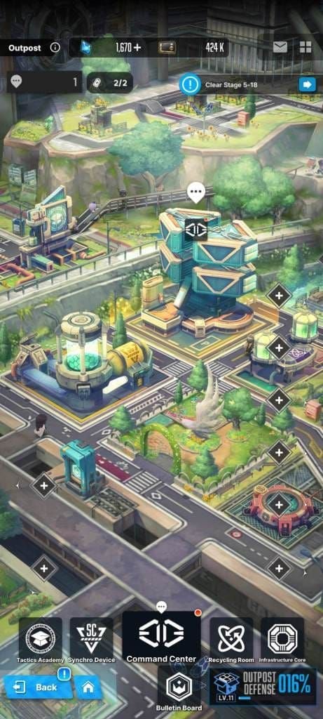 NIKKE Outpost facility upgrade priority guide showing optimal progression sequence