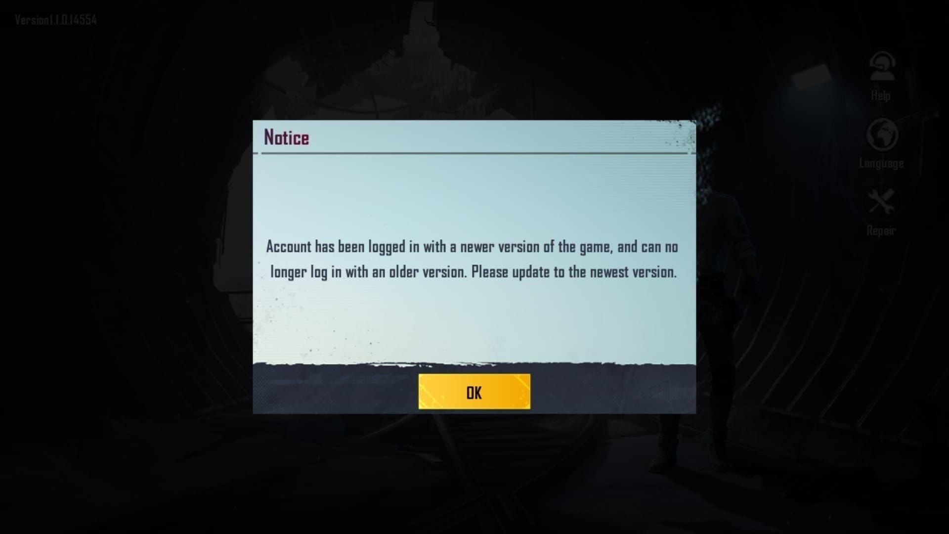 Скриншот ошибки PUBG Mobile «Устройство не поддерживается»