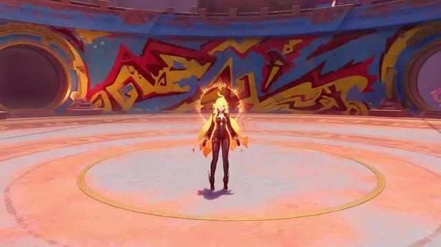 Анимация взрыва стихий Мавуики «Час пылающих небес» в Genshin Impact