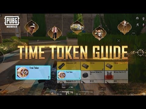 PUBG Mobile token economy interface showing token count and vending machine options