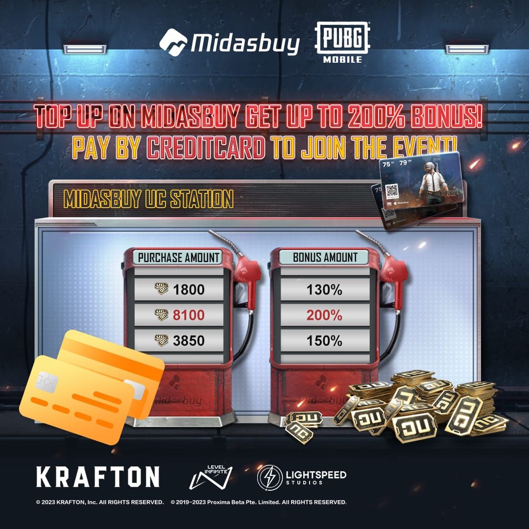 PUBG Mobile UC Station interface for rebate progress and claims