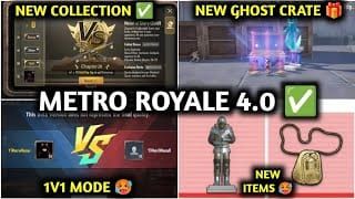 PUBG Mobile Metro Royale Ghost Crates screenshot showing high-value loot containers
