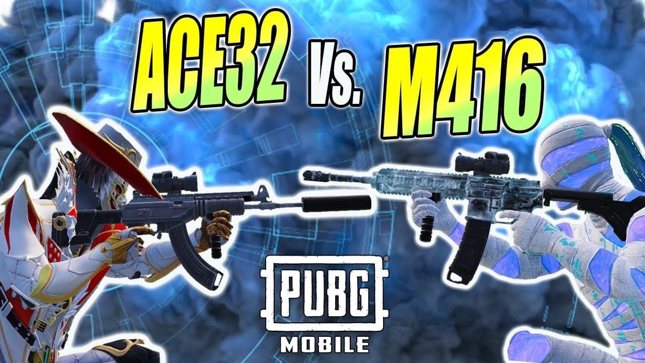 PUBG Mobile Patch 4.1 M416 vs ACE32 recoil and stats comparison