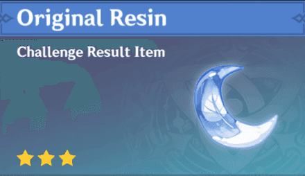 Genshin Impact resin counter interface showing current resin amount and regeneration time