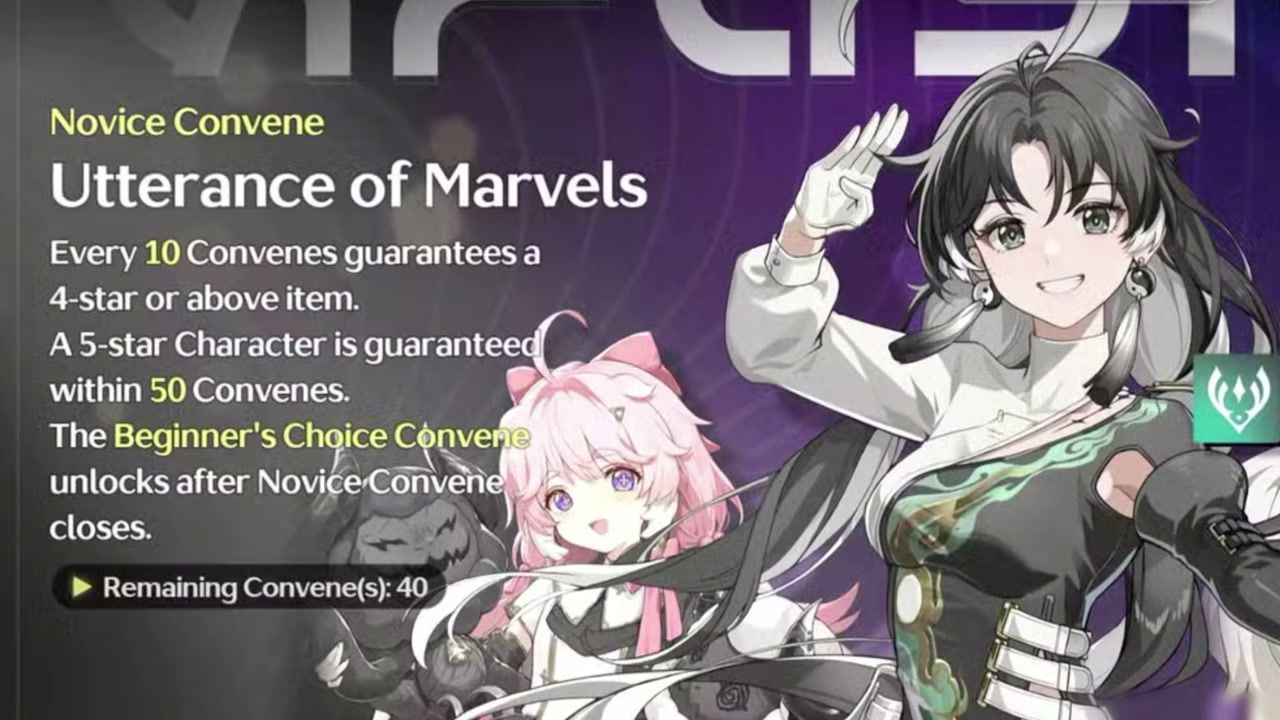 Wuthering Waves Novice Convene Utterance of Marvels beginner banner