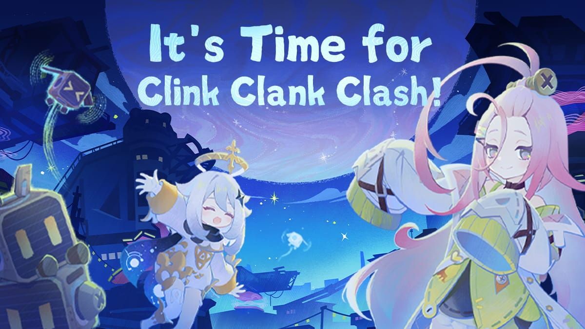 Интерфейс события Clink Clank Clash, показывающий различные типы испытаний в Genshin Impact