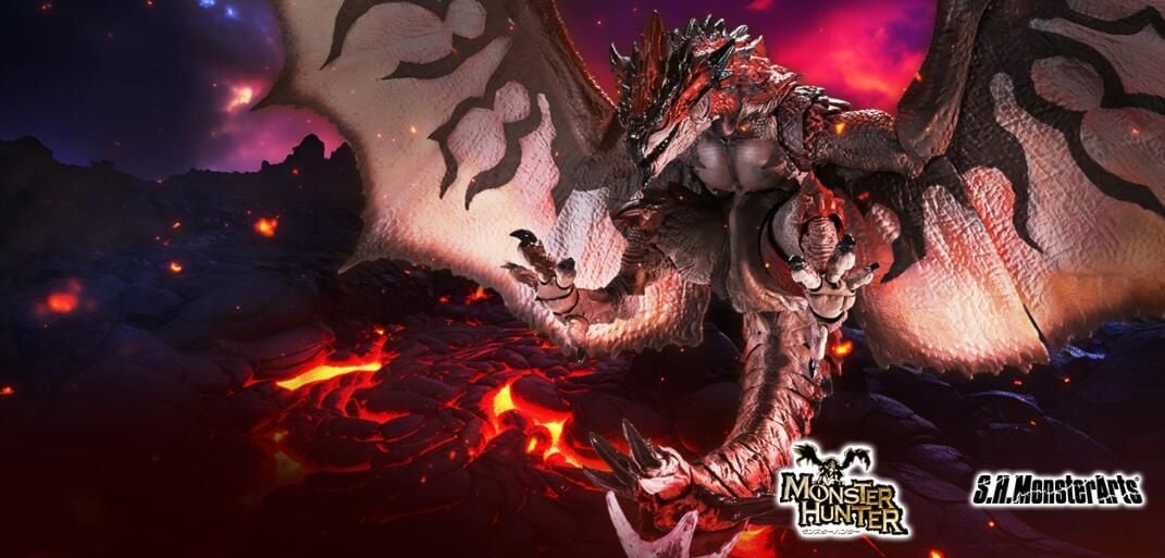 Памятная модель к 20-летию Monster Hunter "S.H.MonsterArts Fire Dragon/Thunder Wolf Dragon" доступна для заказа уже сегодня.