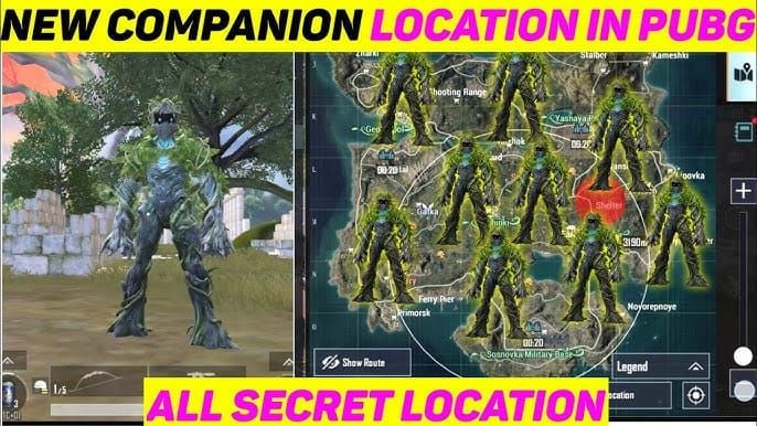 Спутник Баркл в PUBG Mobile, призванный через Священные бутоны для поддержки в бою