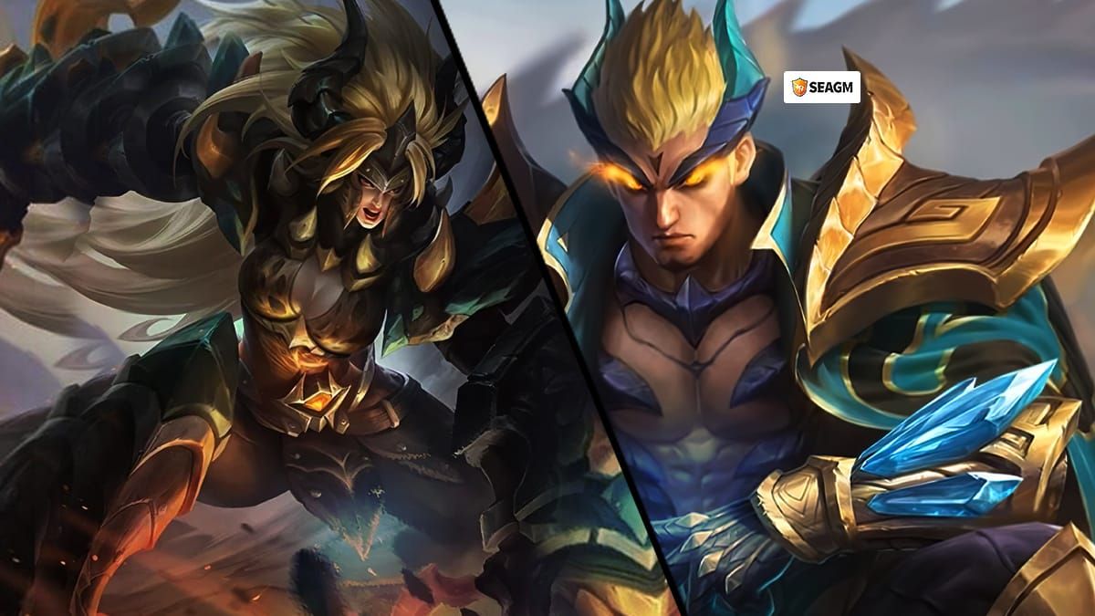 Облики Клинта Shadow Omen и Юй Чжуна Cosmic Dragon из магазина события M7 Pass в Mobile Legends Bang Bang