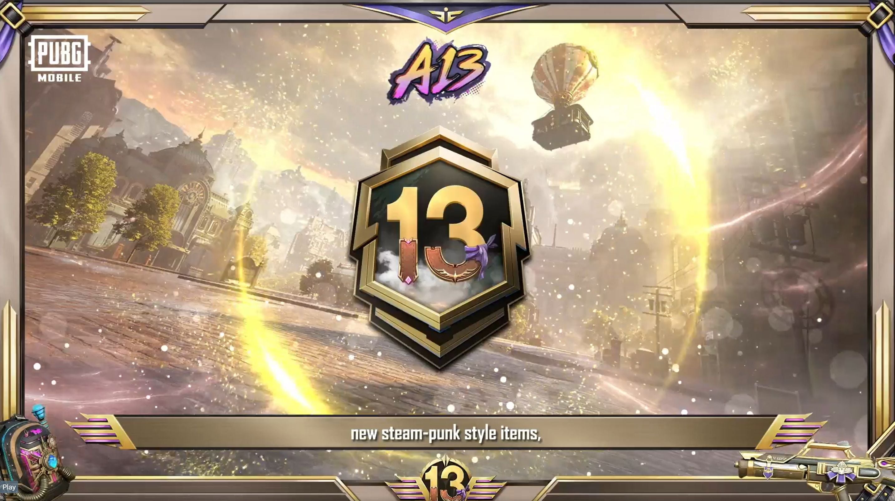 PUBG Mobile Royale Pass A13 & Shelby Collab: Mythic Outfits, Upgradable Guns, and Octane Rides