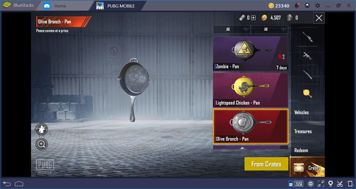 PUBG Mobile v4.2 Sacred Tree highest branch in-game screenshot with level 3 gear and AR spawns
