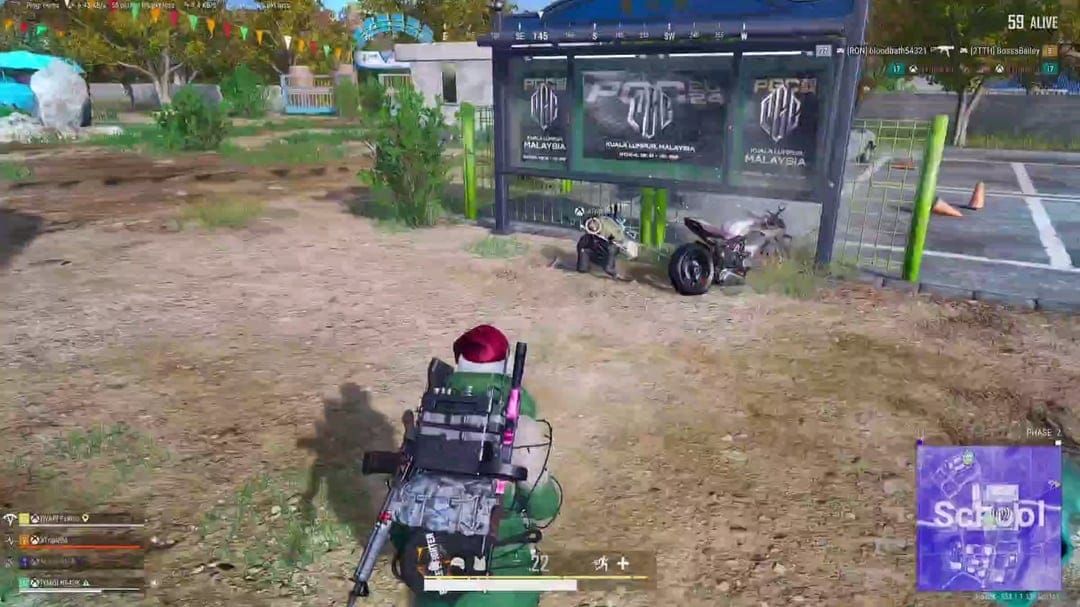 PUBG Mobile Pursuit & Escape 4.0 gameplay showing Electric Barriers and environmental hazards