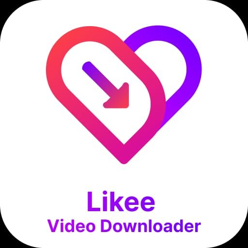 Likee app showing video save and download options in gallery