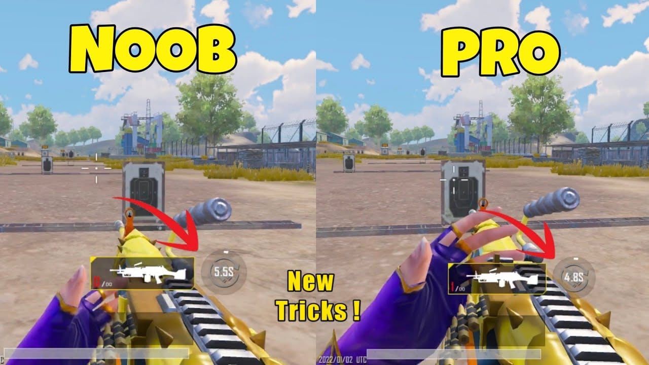 PUBG Mobile tactical reload mechanism demonstration