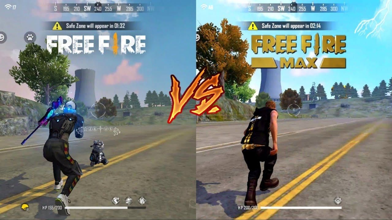 Сравнение графики Free Fire и Free Fire MAX